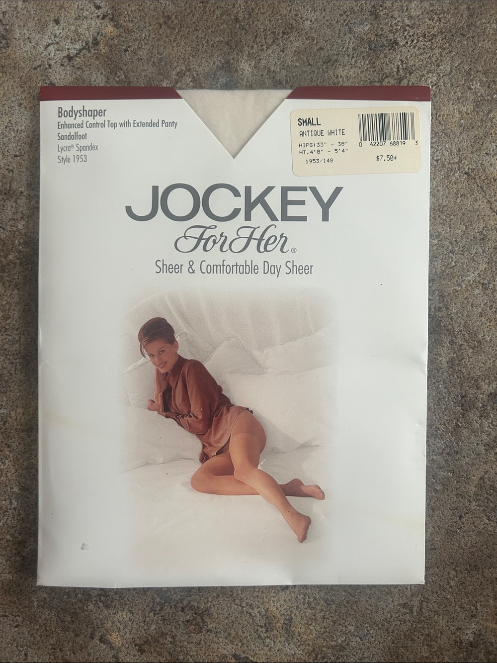 Vintage 1996 Jockey For Her Sheer Bodyshaper Panty - Antique White (Small) NOS